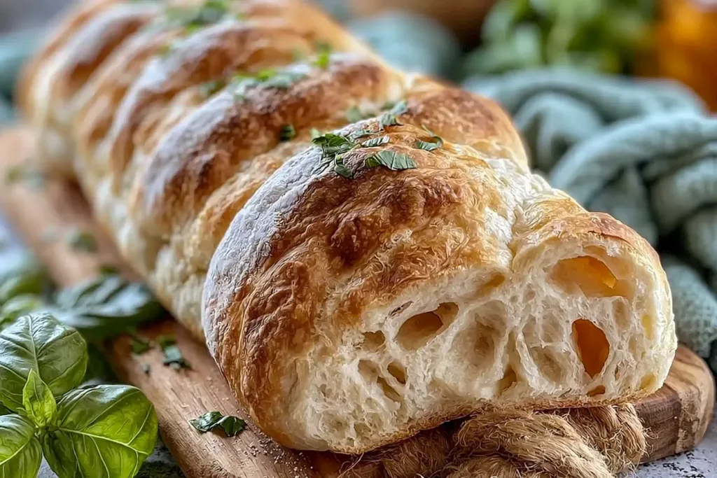 Crusty Italian Bread Freshly Baked