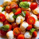 Delicious Caprese Salad with Cherry Tomatoes