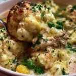 Hearty Easy Chicken and Dumplings in a Bowl