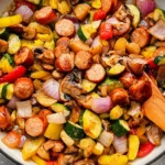 Colorful Easy Chicken Apple Sausage Stir Fry