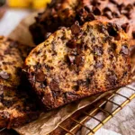 Easy Chocolate Chip Banana Bread Freshly Baked