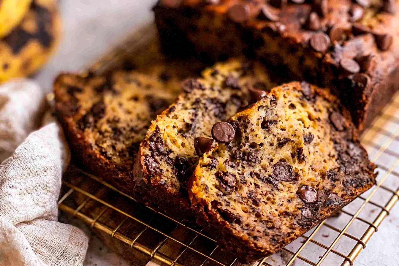 Easy Chocolate Chip Banana Bread 