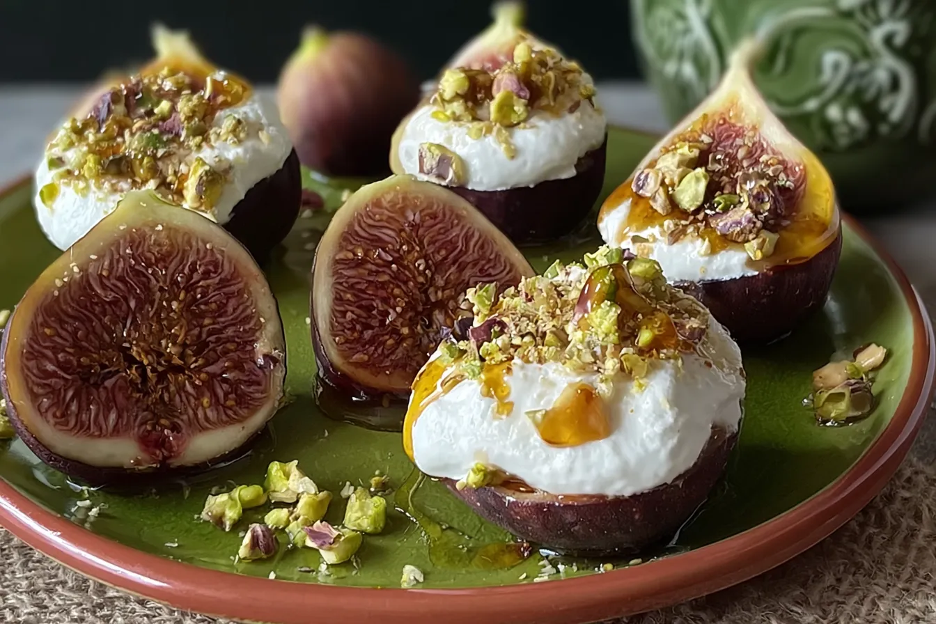 Easy Figs with Ricotta, Pistachios, and Honey Recipe
