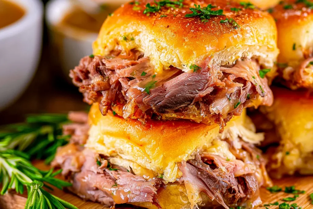 Easy French Dip Sliders Recipe - Quick and Delicious Delight 3 Easy French Dip Sliders – Irresistible Flavor in Every Bite