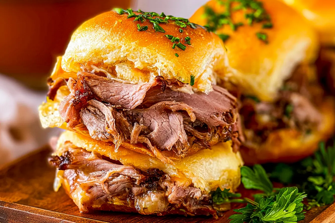 Easy French Dip Sliders Recipe - Quick and Delicious Delight 4 Easy French Dip Sliders Recipe