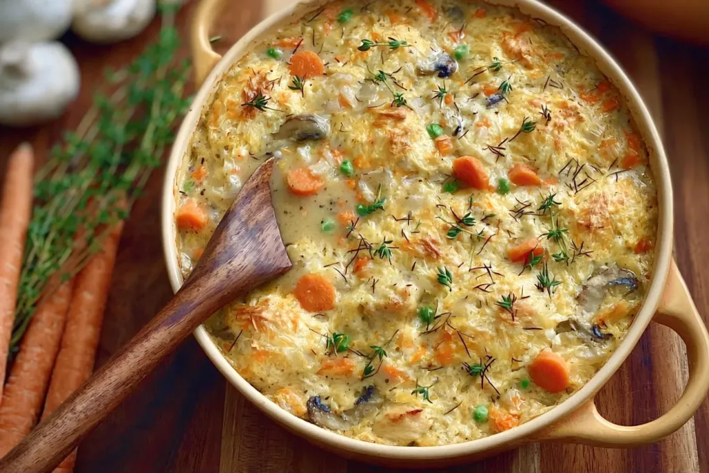 Easy High Protein Crustless Chicken Pot Pie Fresh Dish