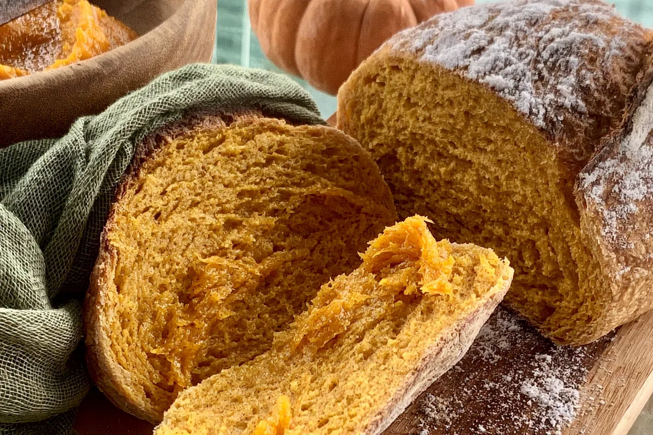 Easy Pumpkin Sourdough Bread 