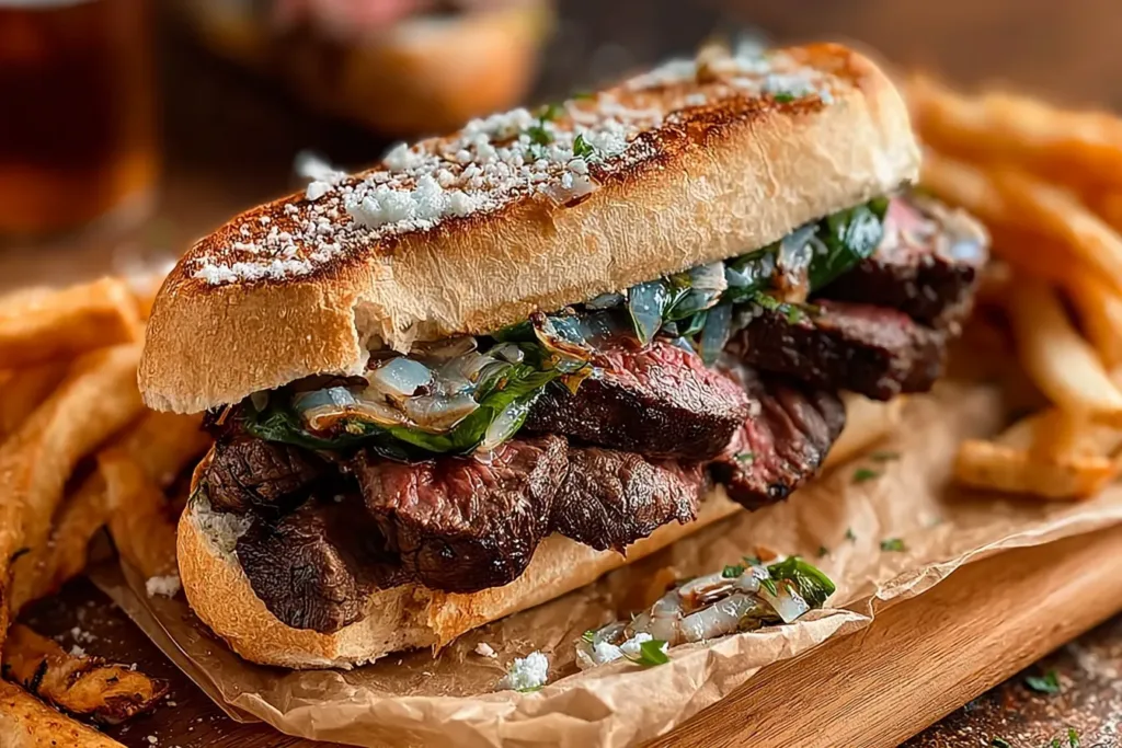 Mouthwatering Easy Steak Sandwich with Flavorful Twist