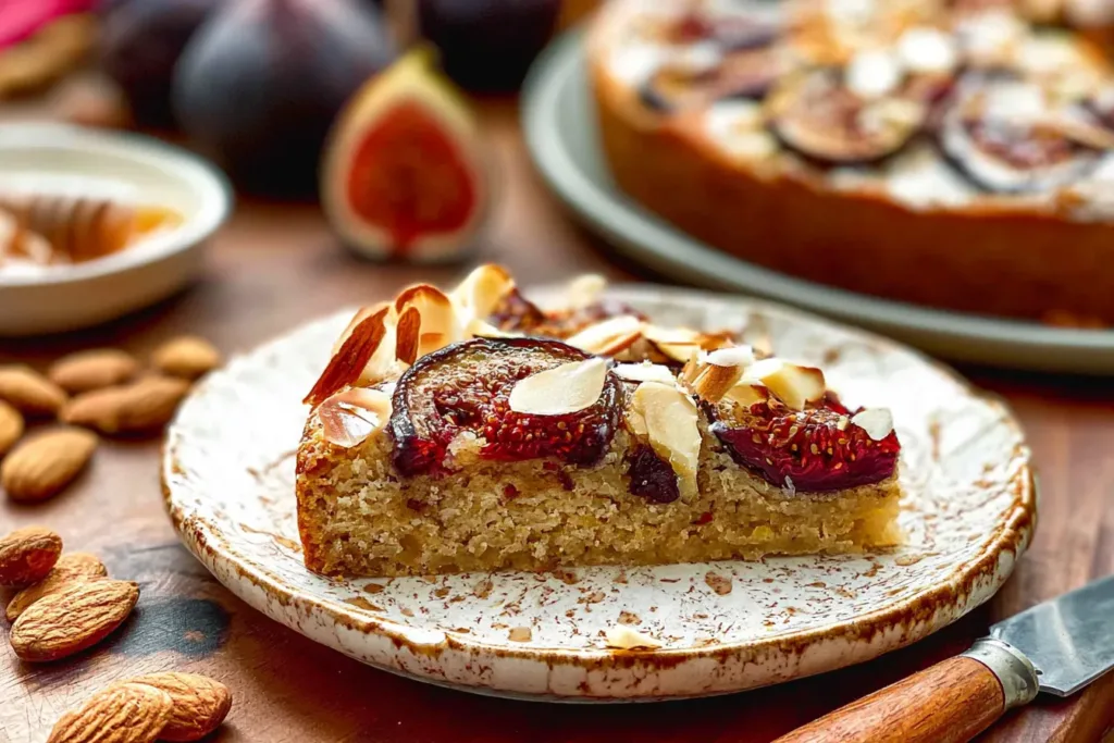 Fig Cake with Almonds and Honey - Delicious Dessert