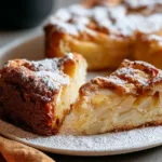 French Apple Cake Slice