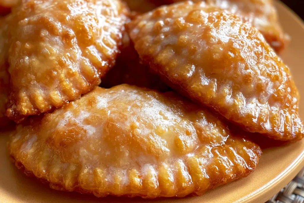 Delicious Fried Apple Pies on a Plate