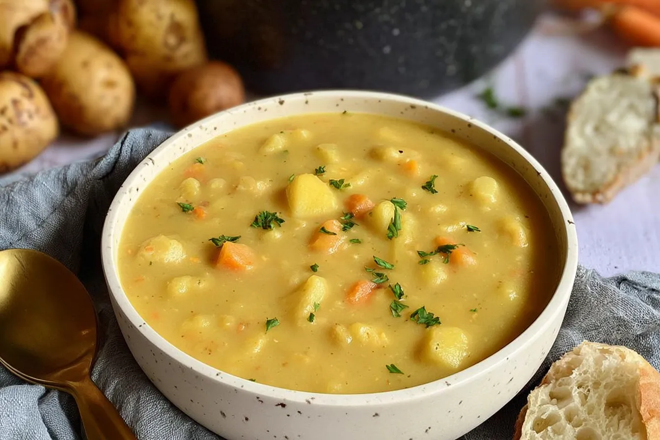 German Potato Soup (Kartoffelsuppe) 