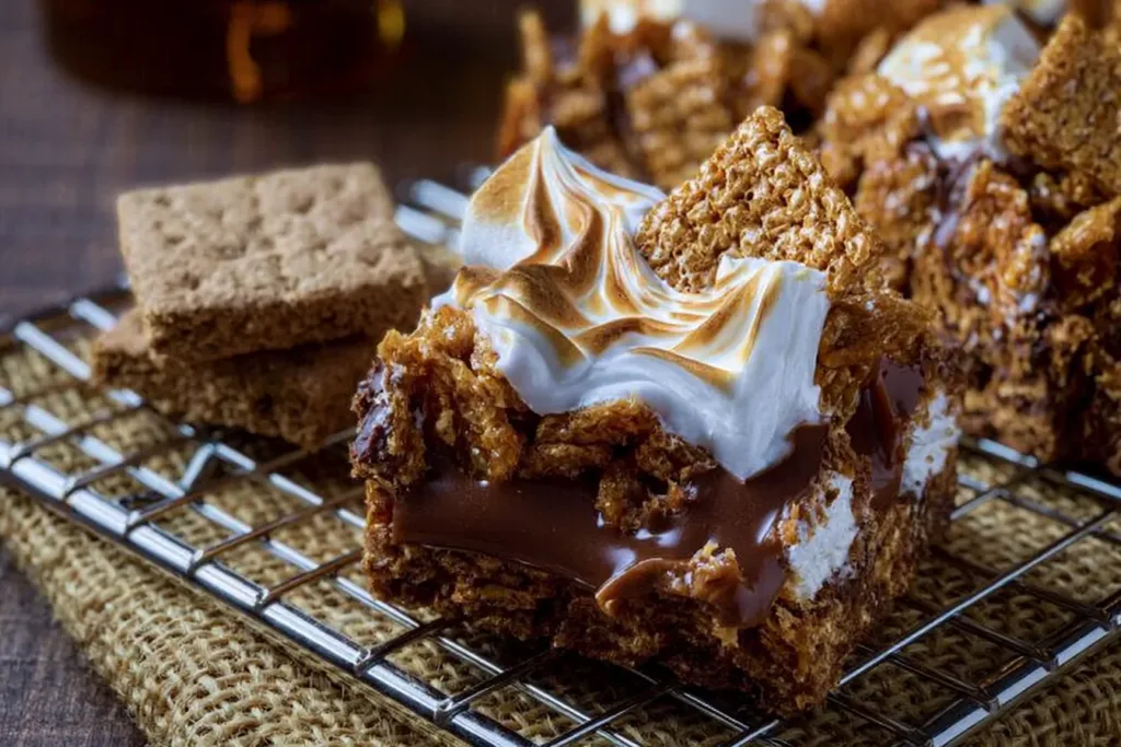 Golden Grahams S’mores Bars Ready to Enjoy