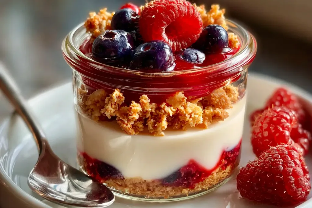 High Protein Cheesecake Jars - No Bake & Low Calorie