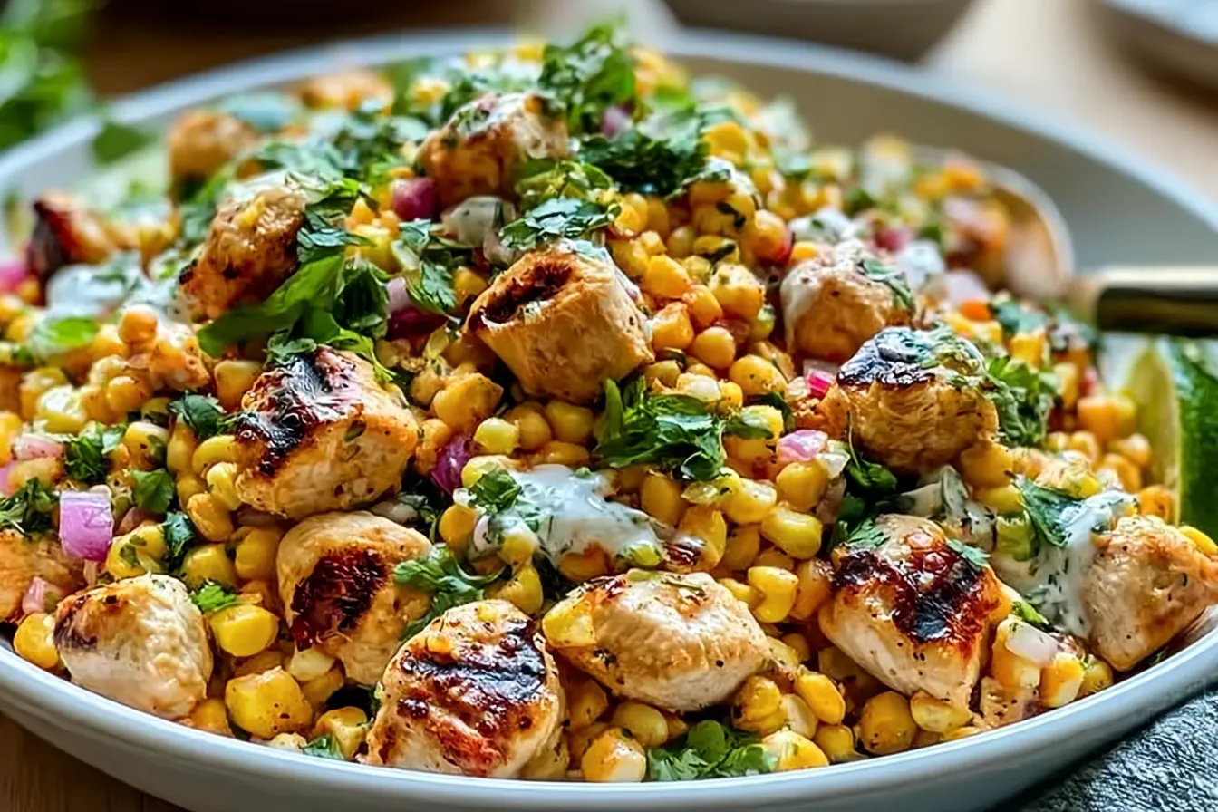 High Protein Chicken Street Corn Salad