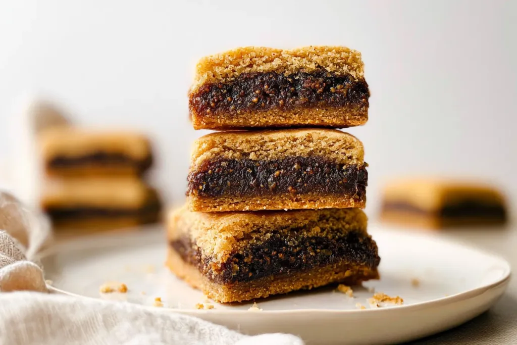 Delicious Homemade Fig Newtons on a Plate
