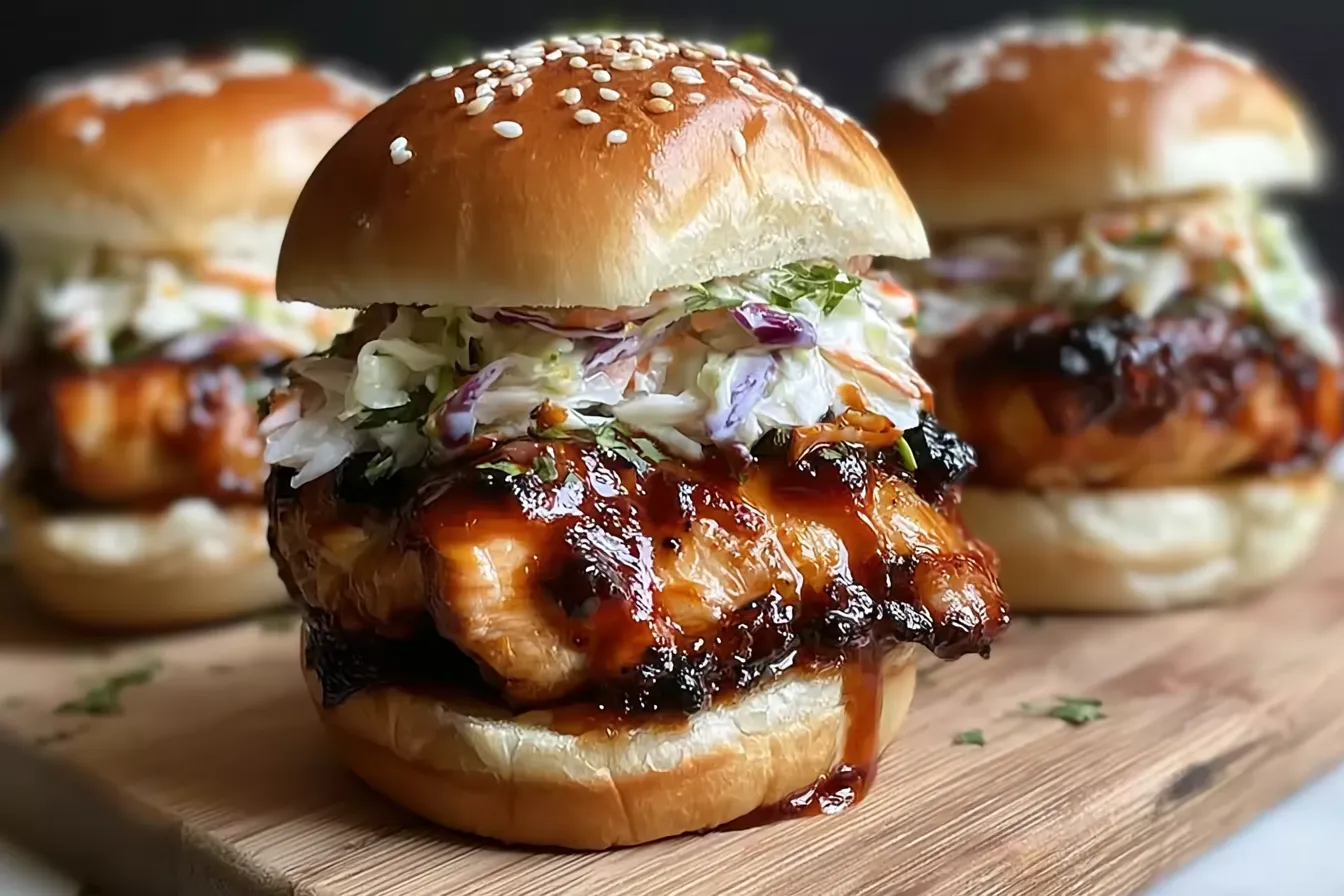 Honey Chipotle Chicken Sliders 