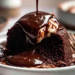 Decadent Hot Chocolate Fudge Cake Slices