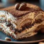 Indulgent Italian Tiramisu Plated for Dessert Delight