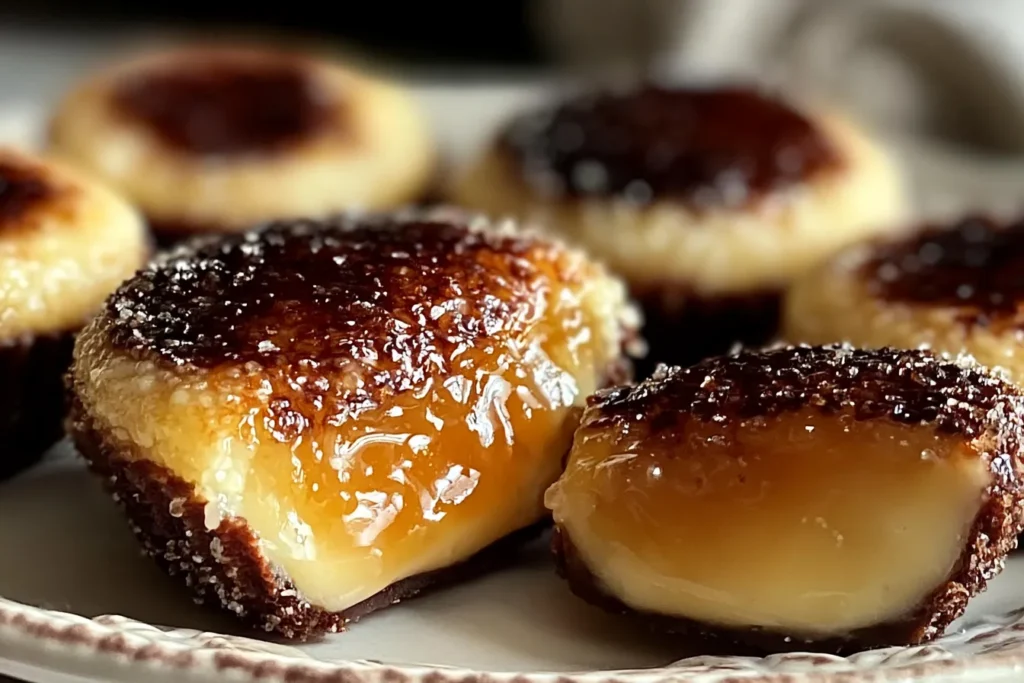 Irresistibly Creamy Crème Brûlée Brigadeiros on a Plate
