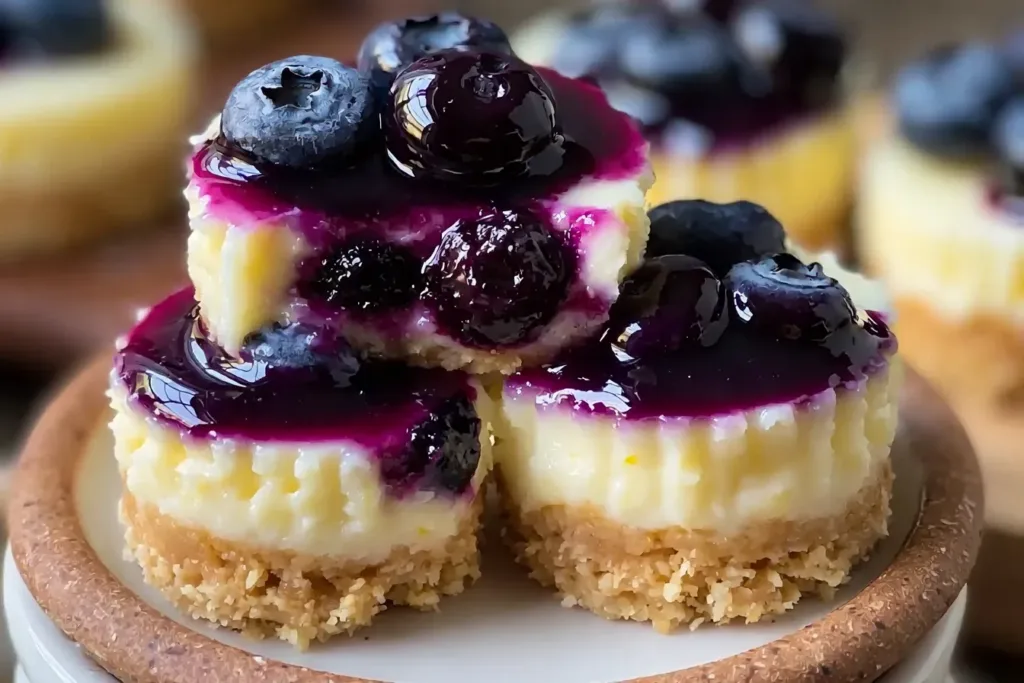 Juicy Mini Lemon Blueberry Cheesecakes Ready to Indulge