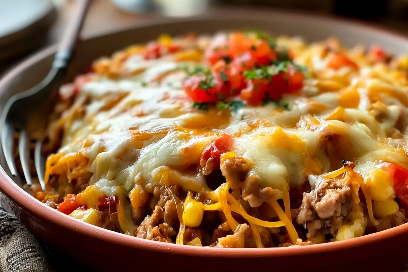 Keto Taco Casserole That's Cheesy, Meaty & Irresistibly Flavorful 