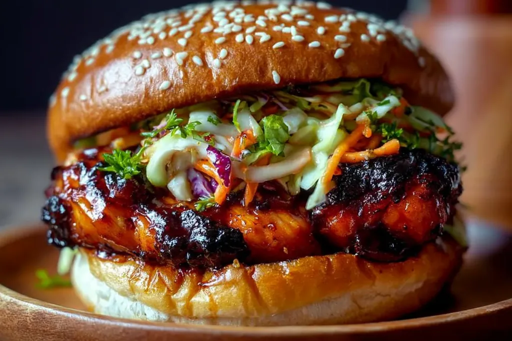 Korean BBQ Chicken Sandwich with Cabbage Slaw: A Flavorful Delight 3 Korean BBQ Chicken Sandwich with Cabbage Slaw – A Fiery Delight