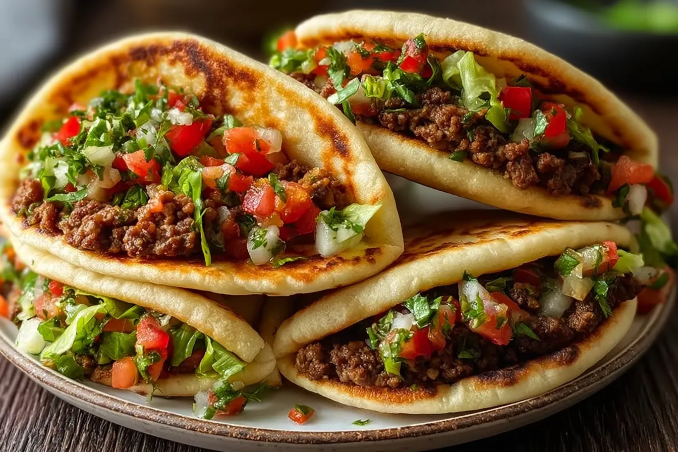 Mediterranean Ground Beef Pita Pockets 