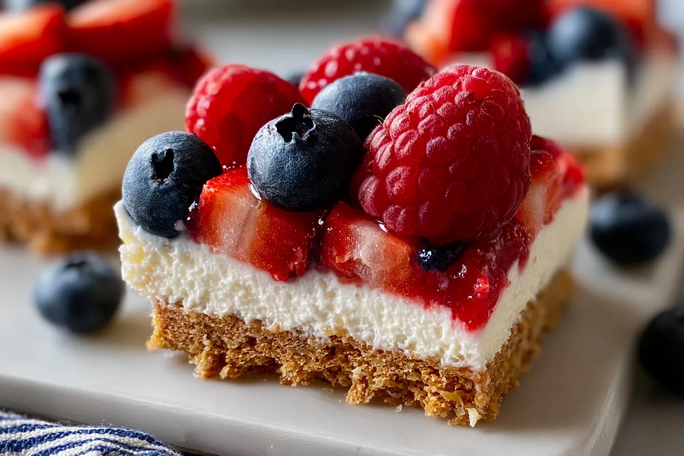 No-Bake Flag Cheesecake Bars: A Festive Treat!