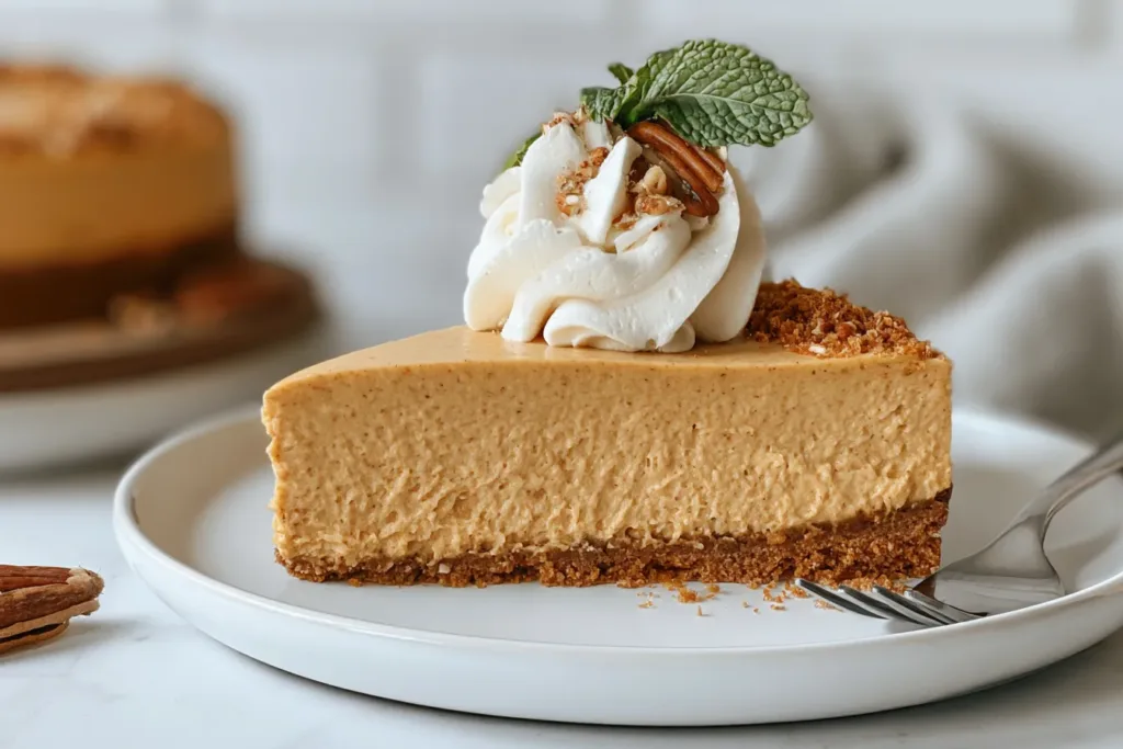 No-Bake Pumpkin Cheesecake - Delicious Fall Dessert