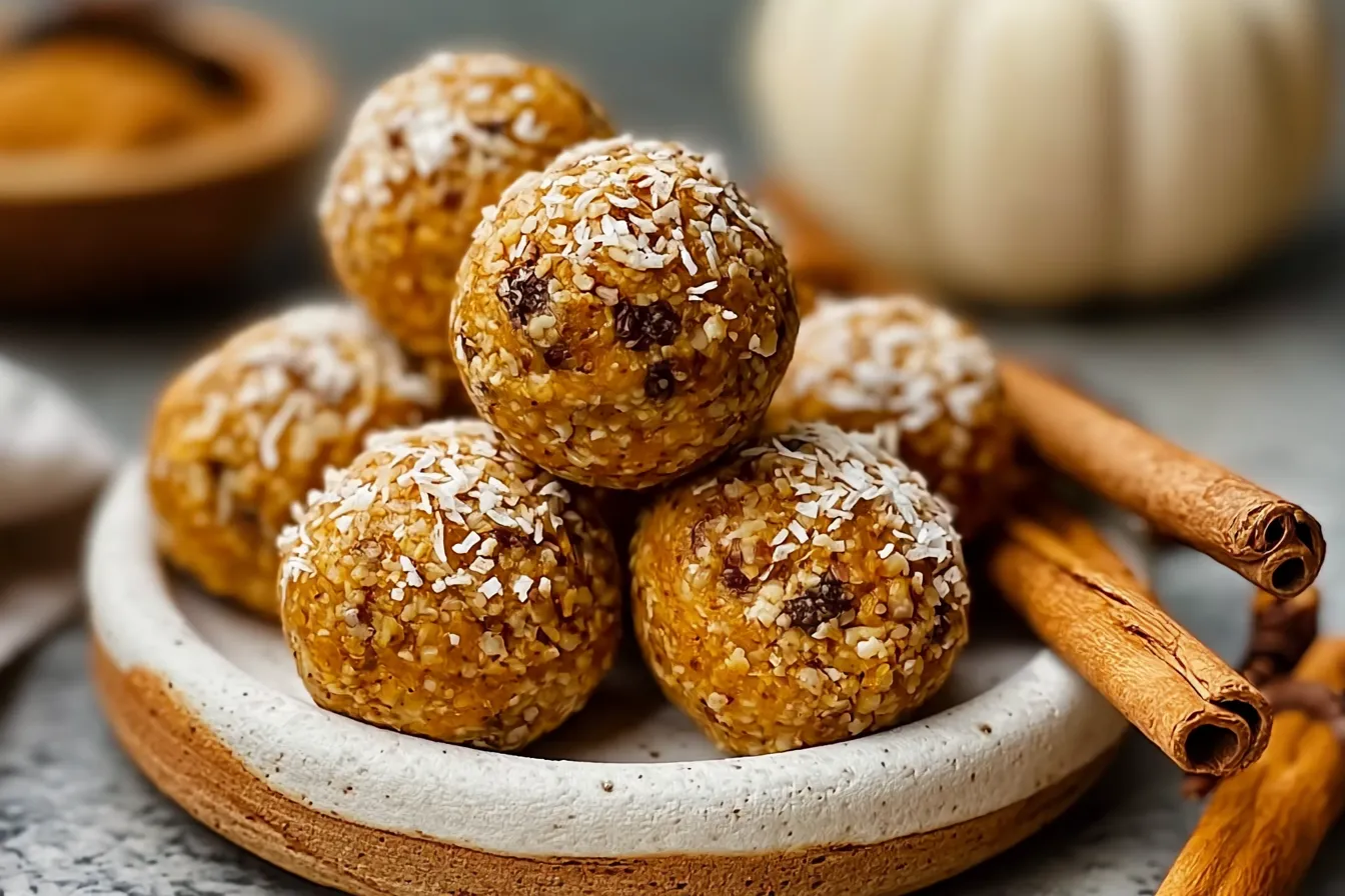 No-Bake Pumpkin Pie Energy Balls