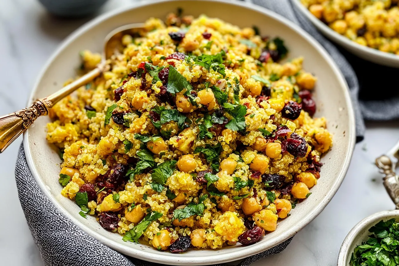 One Pot Moroccan-Inspired Chickpea Quinoa Salad Delight 4 One Pot Moroccan-Inspired Chickpea Quinoa Salad