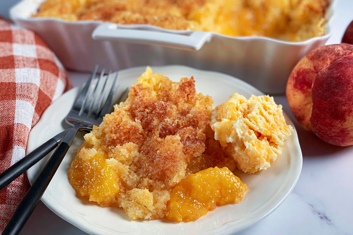 Peach Dump Cake