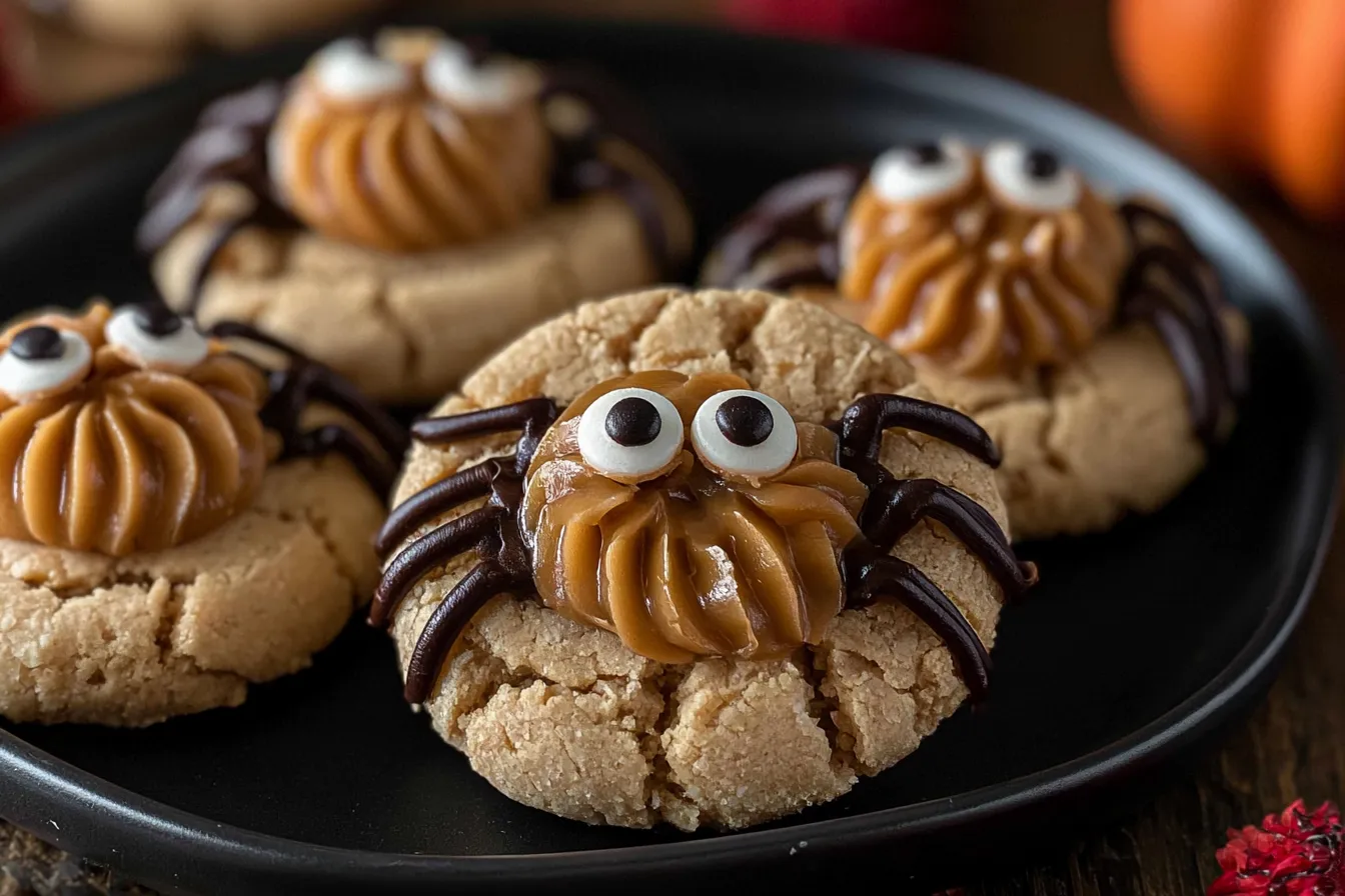 Peanut Butter Spider Cookies 