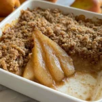 Delicious Pear Crumble Fresh Out of the Oven