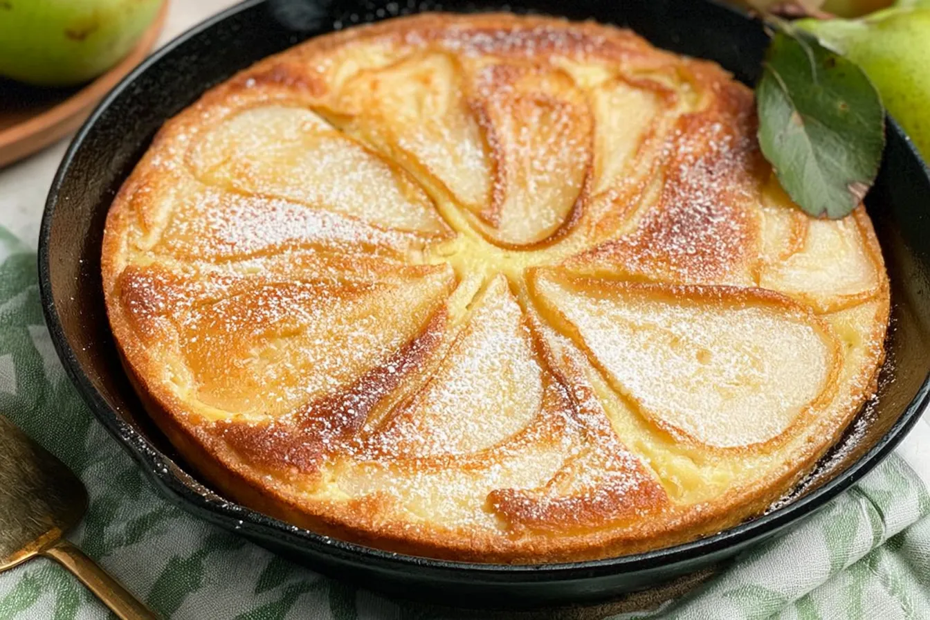 Pear Custard Pie 