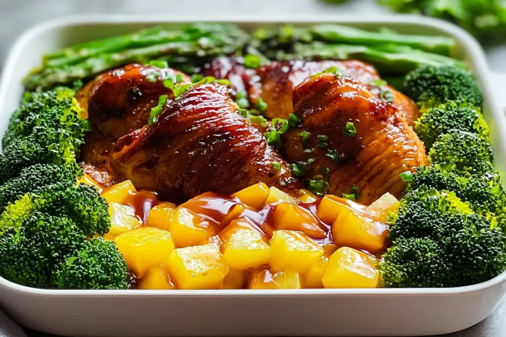 Pineapple Chicken Sheet Pan Dinner Freshly Made