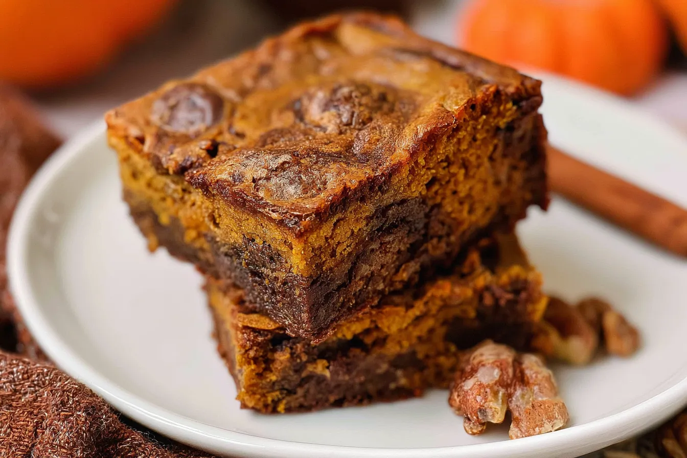 Pumpkin Brownies 