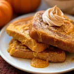 Pumpkin French Toast on a Plate