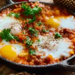 Delicious Pumpkin Shakshuka Served in a Skillet