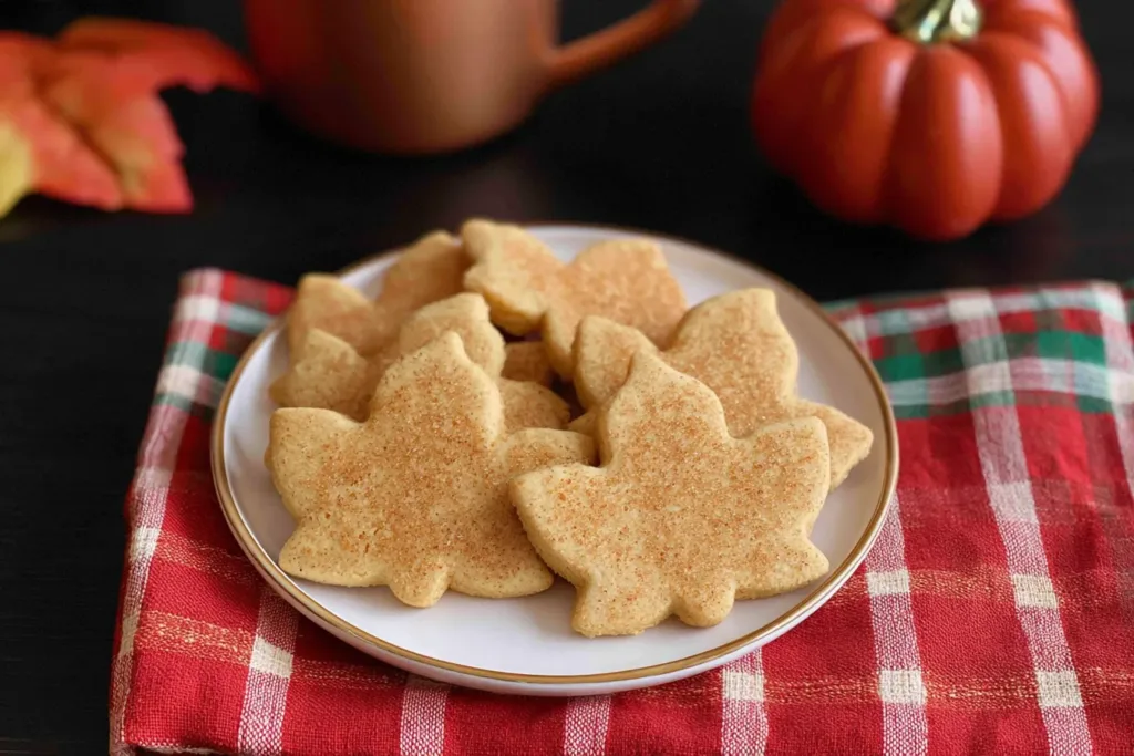 Delicious Pumpkin Sugar Cookies (Gluten Free, Vegan)