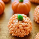 Delicious Rice Krispie Treat Pumpkins Ready for Fall