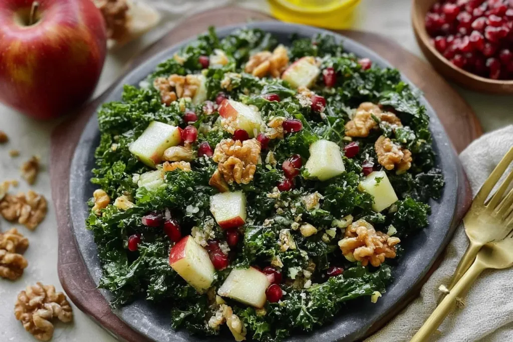 Simple Kale Apple Walnut Salad: A Delightfully Fresh Choice 3 Simple Kale Apple Walnut Salad - Fresh and Nutritious