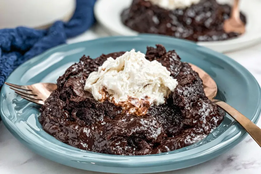 Slow Cooker Brownie Pudding: A Decadent Delight Awaits 3 Decadent Slow Cooker Brownie Pudding Served Warm