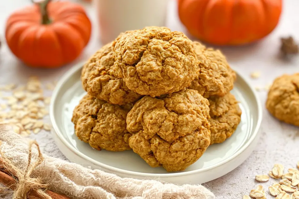 Delicious Soft and Chewy Pumpkin Oatmeal Cookies