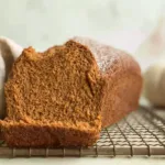 Sourdough Pumpkin Bread Loaf Freshly Baked on a Cooling Rack