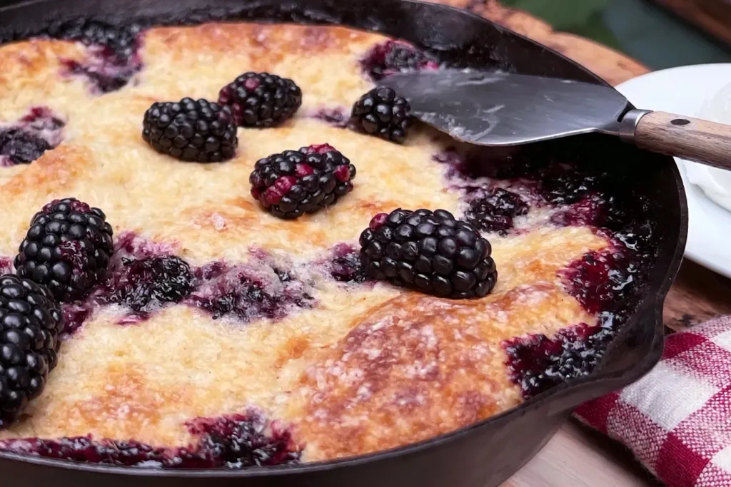 Southern Blackberry Cobbler Freshly Baked