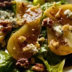 Delicious Spiced Pear Greens Salad