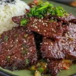 Tender Beef Bulgogi: Korean BBQ with Sesame and Scallions