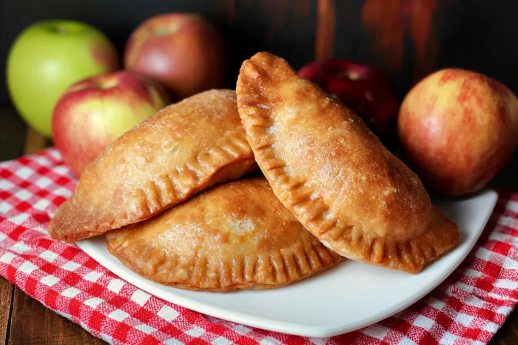 Fried Apple Pies Fresh Out of the Fryer